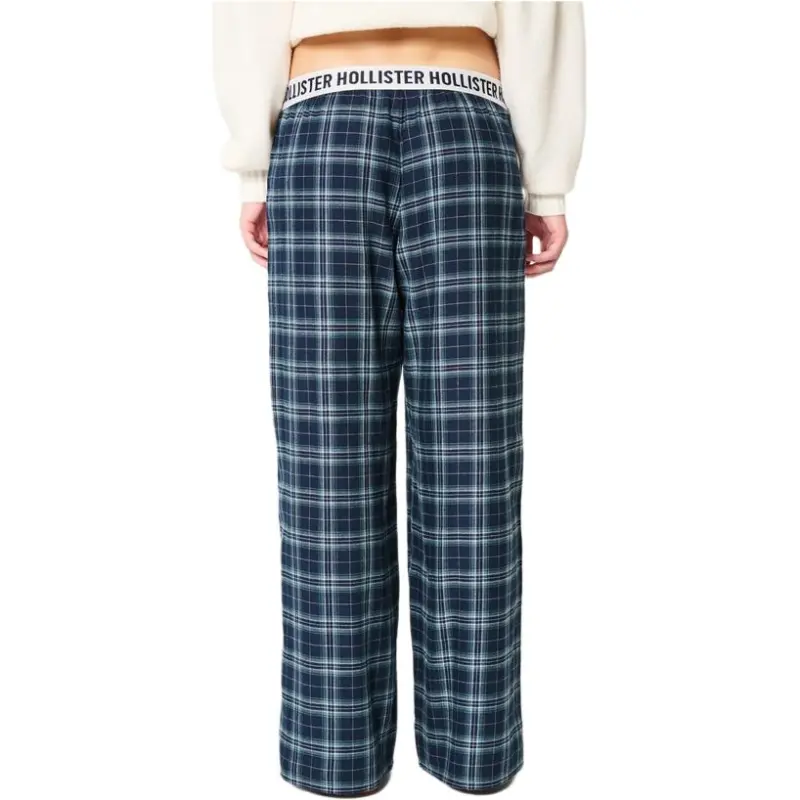 Hollister Pajama Pants Women's Marine Blue-2