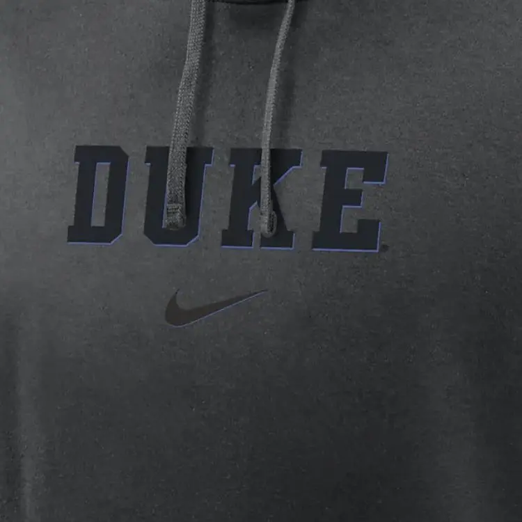 Nike Duke Blue Devils Statement Wordmark Lockup Heavyweight Men's Nike College Pullover Hoodie-2