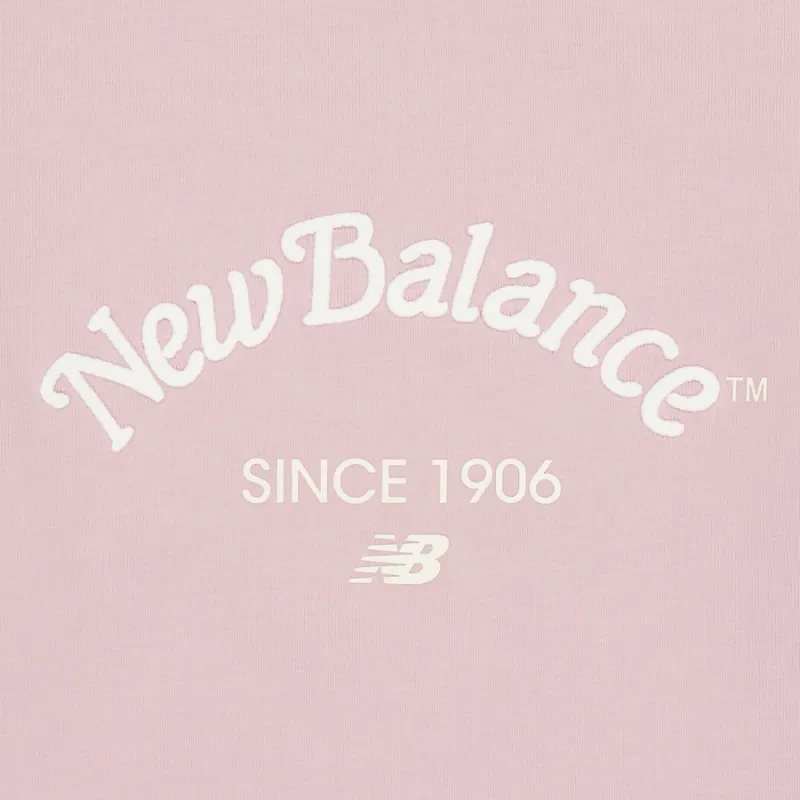 New Balance Drop Shoulder Sleeve T Shirt Women's Pink-2