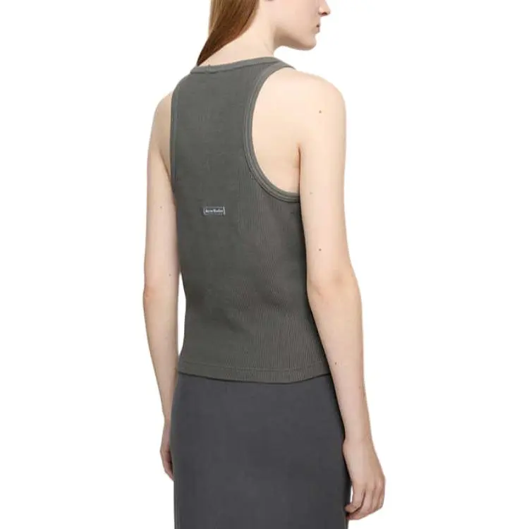 Acne Studios SS25 Tank Top Unisex Faded Black-2