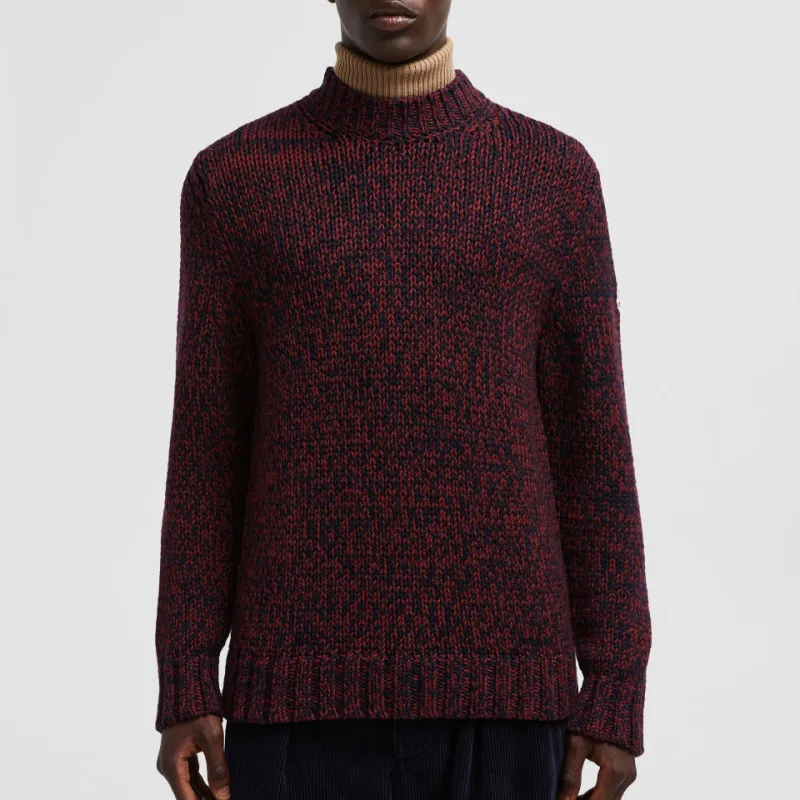 Moncler Mouliné Logo Patch Jumper-1