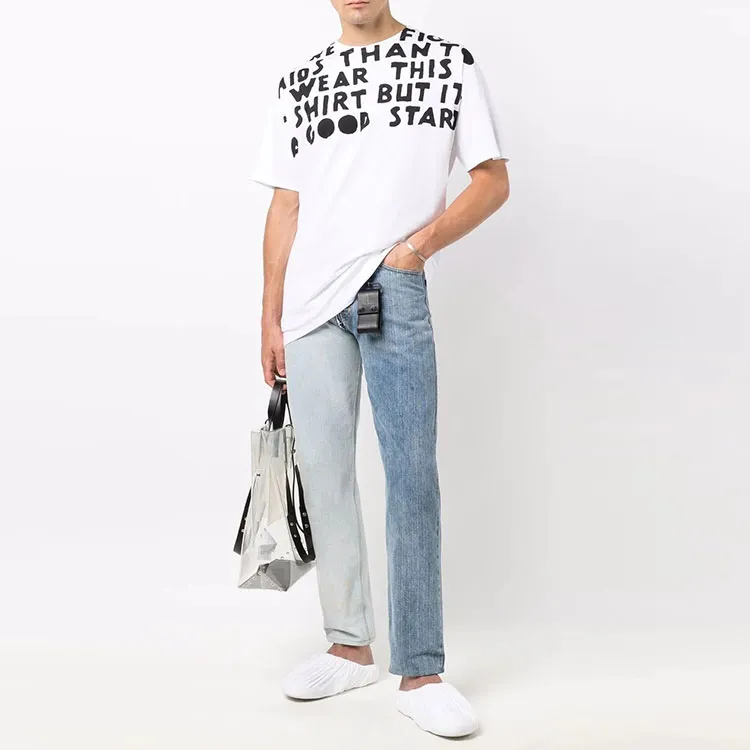 Maison Margiela Slogan print T shirt-1