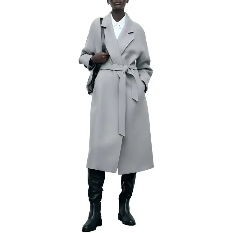 ZARA Coats Women's Gray-2