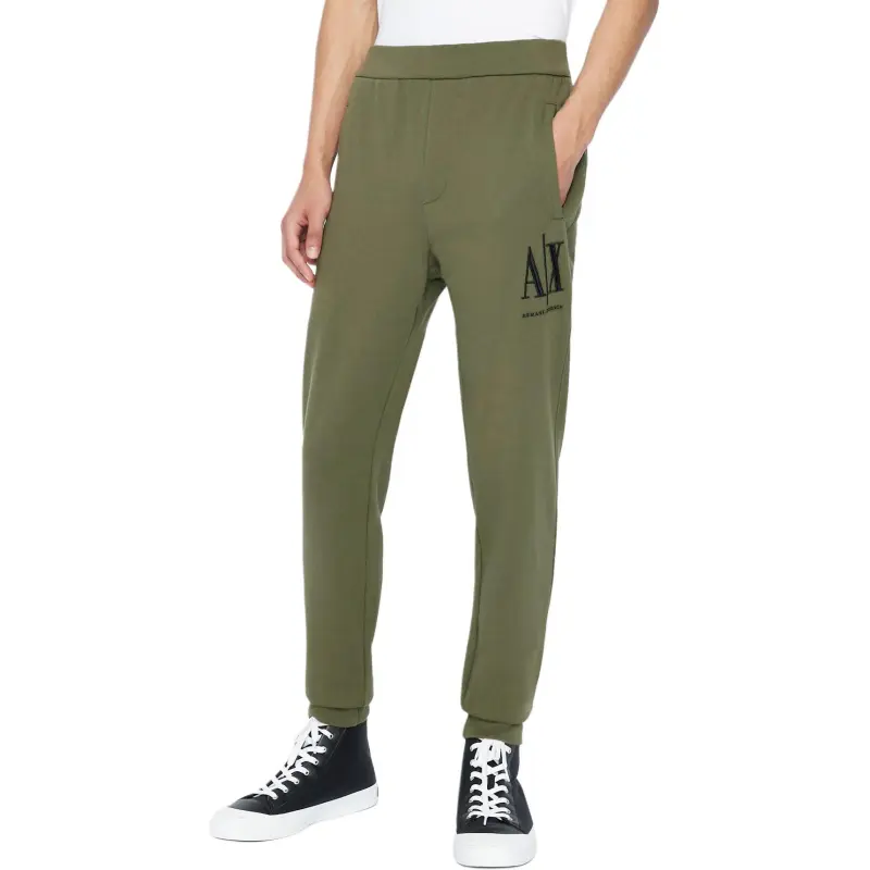 ARMANI EXCHANGEAE FW22 Casual Pants Men's Gray Green-1