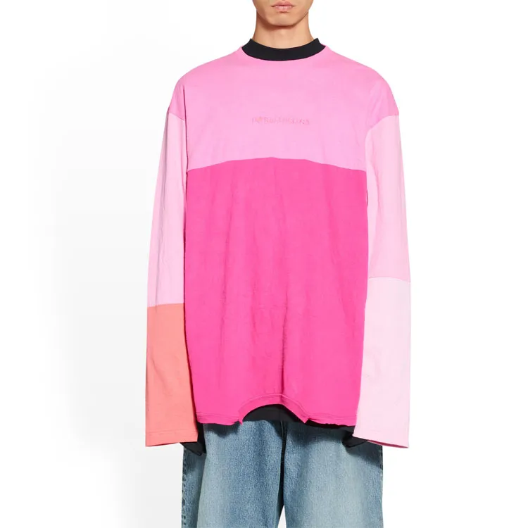 Balenciaga T-Shirts Men Pink-3