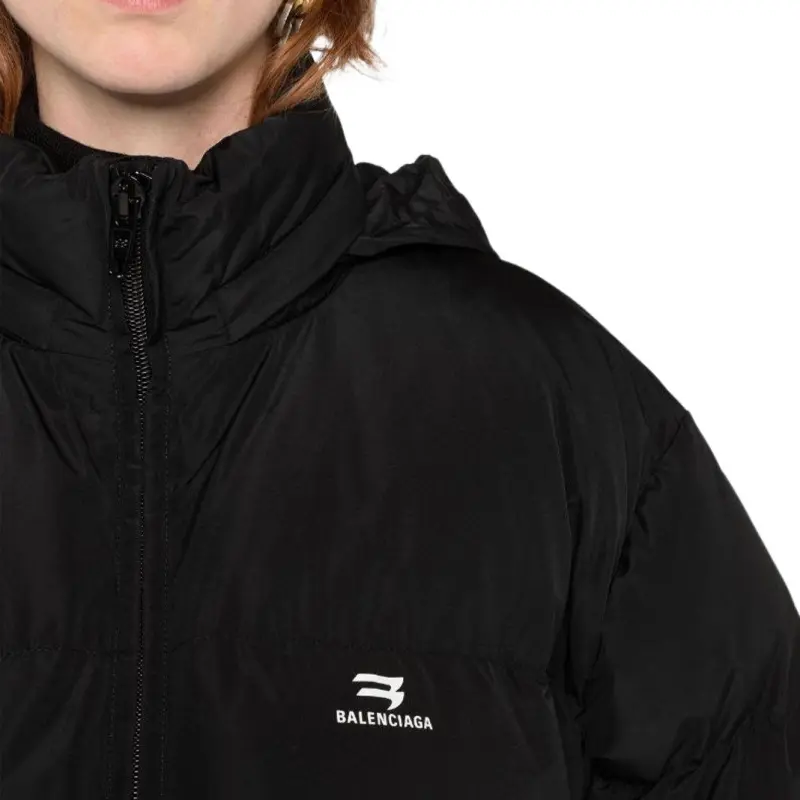 Balenciaga Zip Up Long Sleeved Down Jacket-6