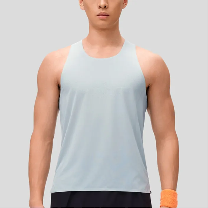 Saucony Tank Top Men's Light Gray Green-2