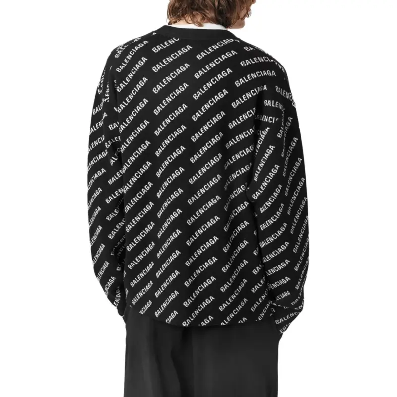 Balenciaga Knitwear Regular Fit Men's Black-1