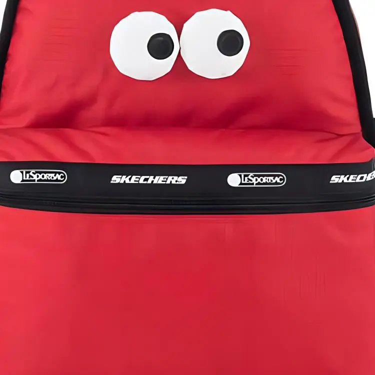 Skechers LeSportsac Poetry Joint Fabric Backpack Regular Unisex Deep Red-4