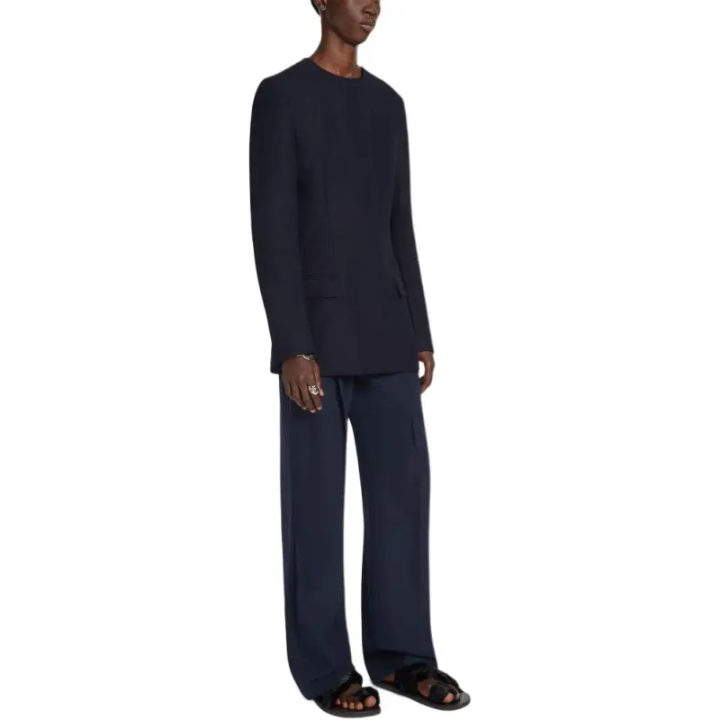 DRIES VAN NOTEN Collarless Tunic Blazer-3