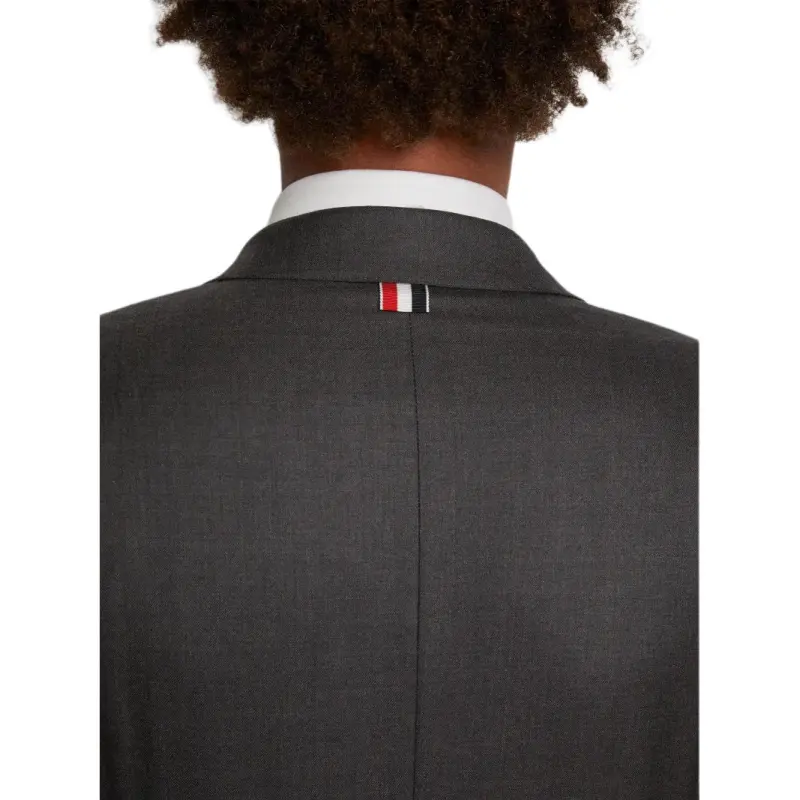 THOM BROWNE Single breasted Wool Blend Blazer-3