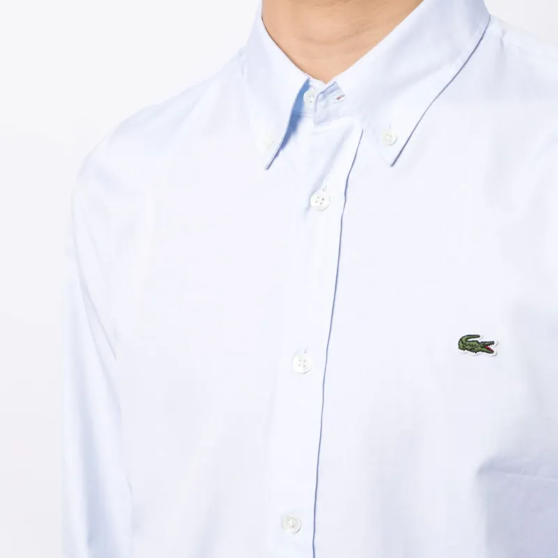 LACOSTE Logo patch Cotton Shirt-4