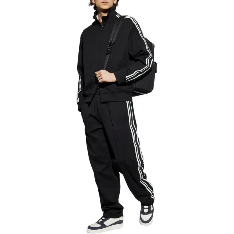 EMPORIO ARMANI Asv Full zip Sweatshirt In Jersey With Logo Bands-1