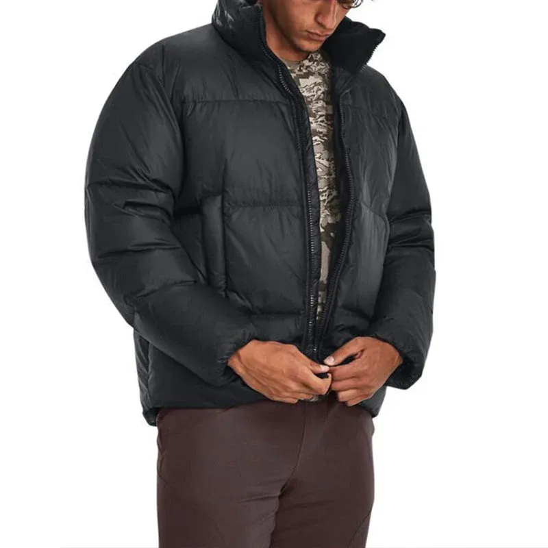 Under Armour Down Jacket Men's Black, Comes With Necklace-2