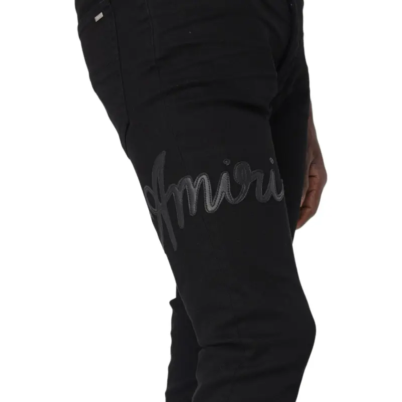 AMIRI Script-logo Skinny Jeans-4