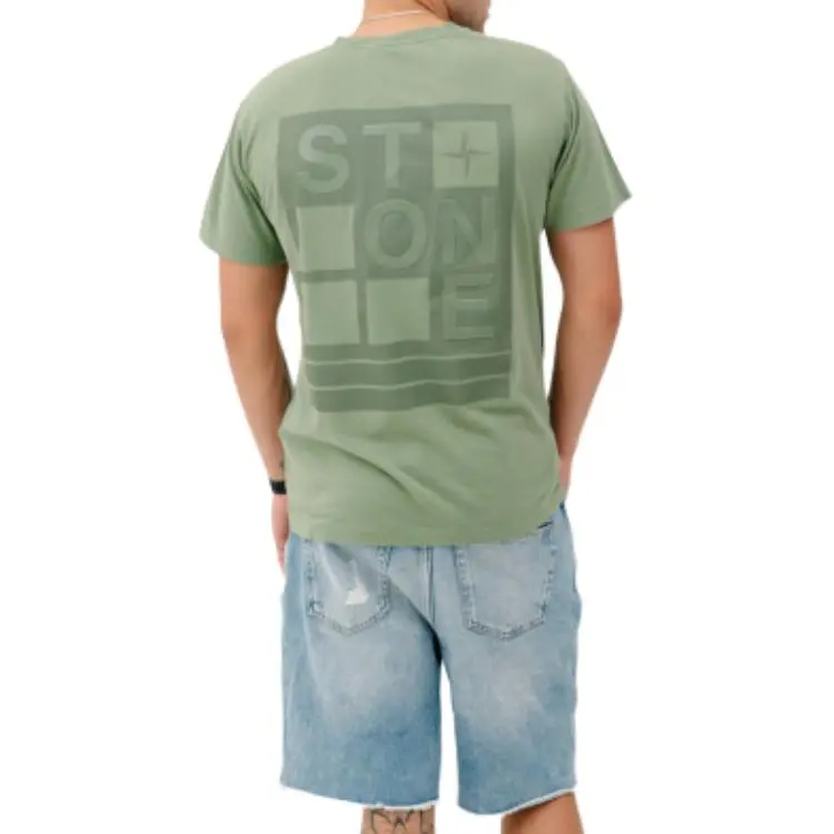 STONE ISLAND Embroidered logo T shirt-4