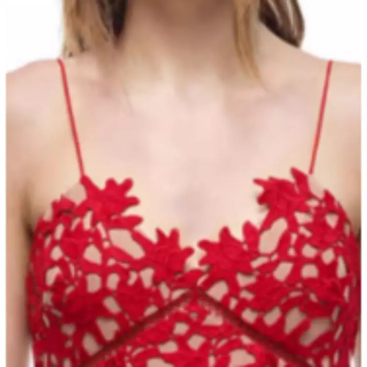 Self portrait Slip Dress Women's France Red-4