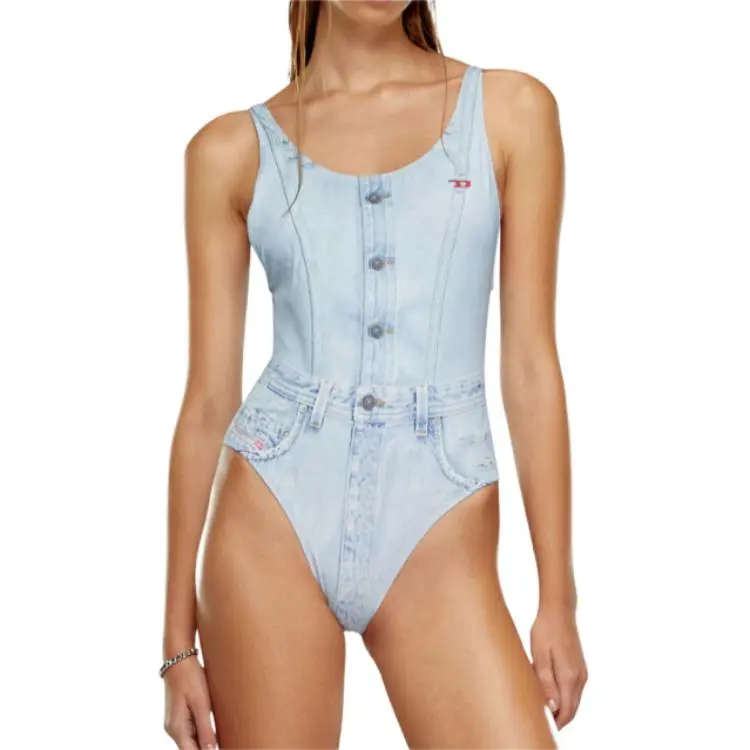 DIESEL One piece Swimsuit Women's Blue-4