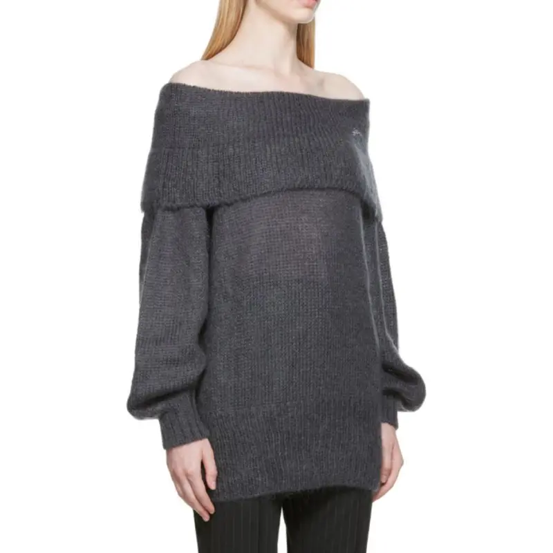 GANNI Sweaters Women's Gray-6