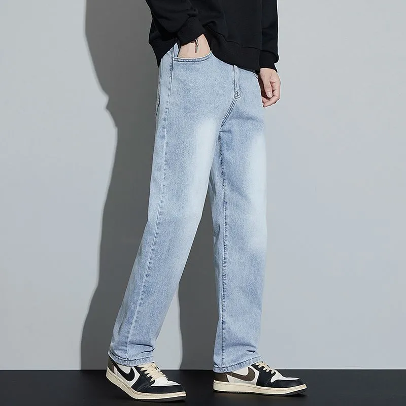 Menglaini Jeans Unisex Light Blue-2