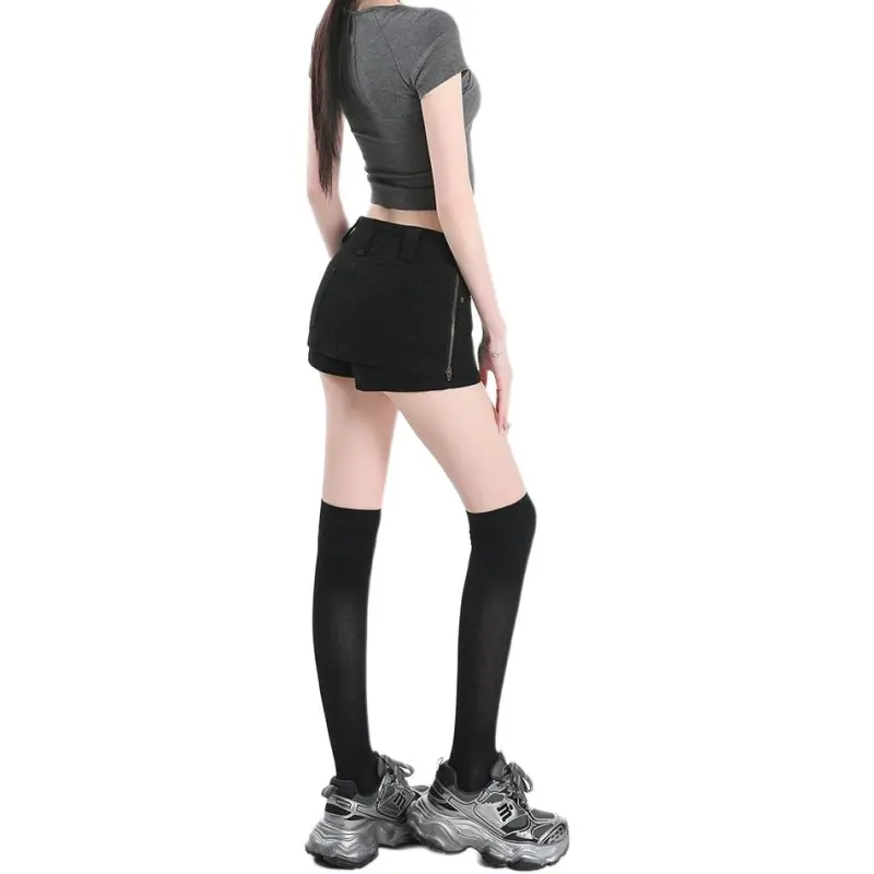 Concubine Zhu Denim Short Skirts Women's-2