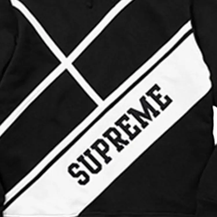 Supreme Diagonal Hooded Sweatshirt-2
