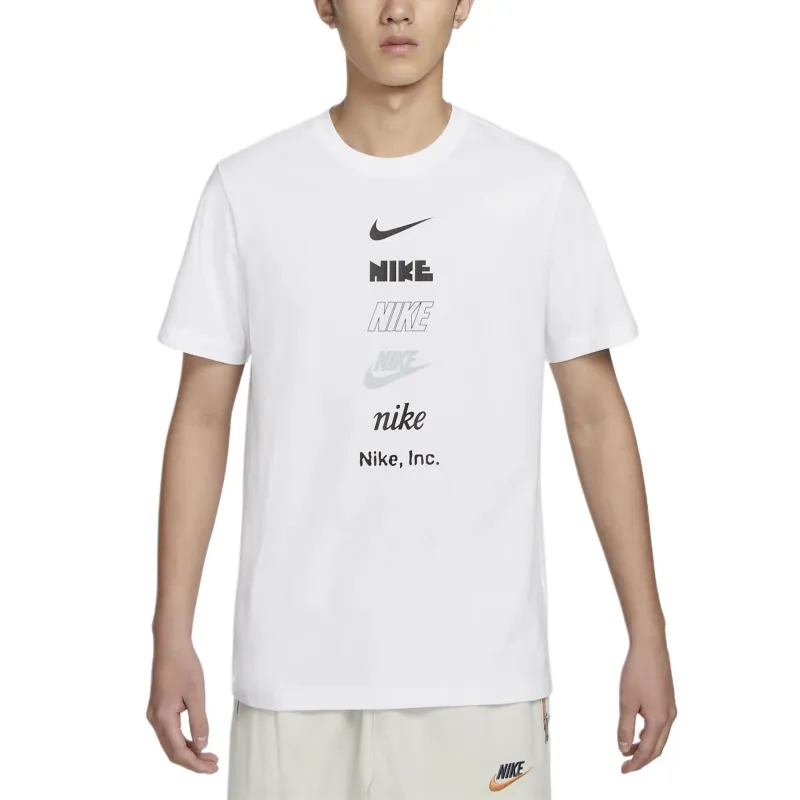 Nike T Shirts Men White-3