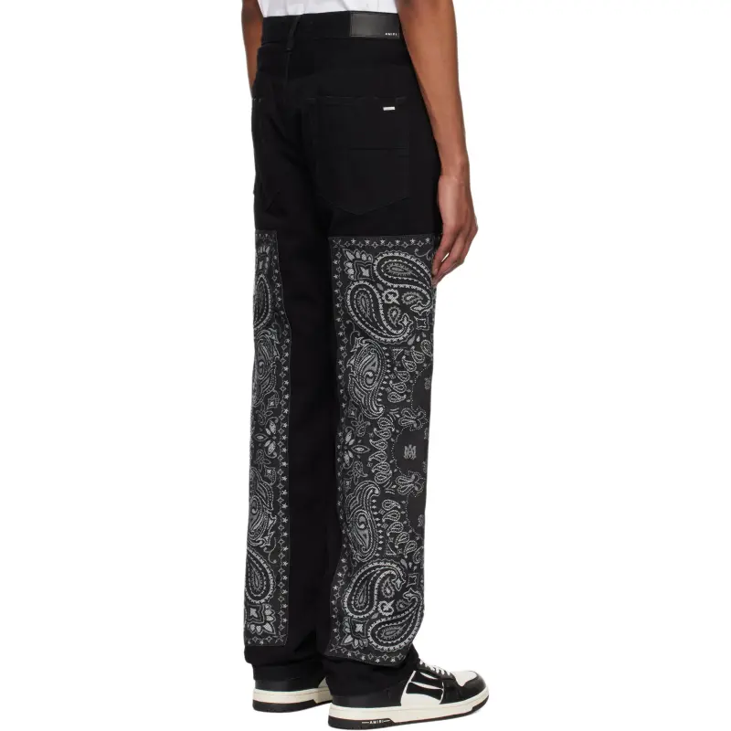AMIRI Bandana jacquard Jeans-1
