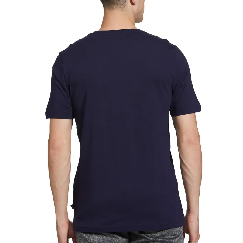 PUMA Essentials Logo T Shirts Men Blue-3