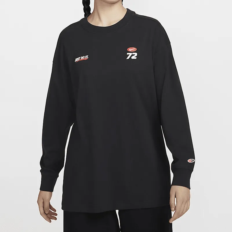 Nike Sportswear Essentials Series Sweatshirt Women's Gray Black-2