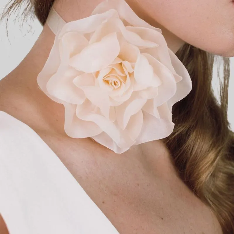 Jennifer Behr Liana Floral-appliquéd Ribbon Tie-2