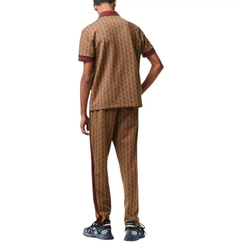LACOSTE Polo Shirts Men Brown-3