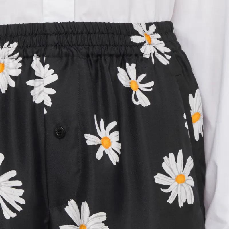 MOSCHINO Daisy Printed Twill Trousers-3