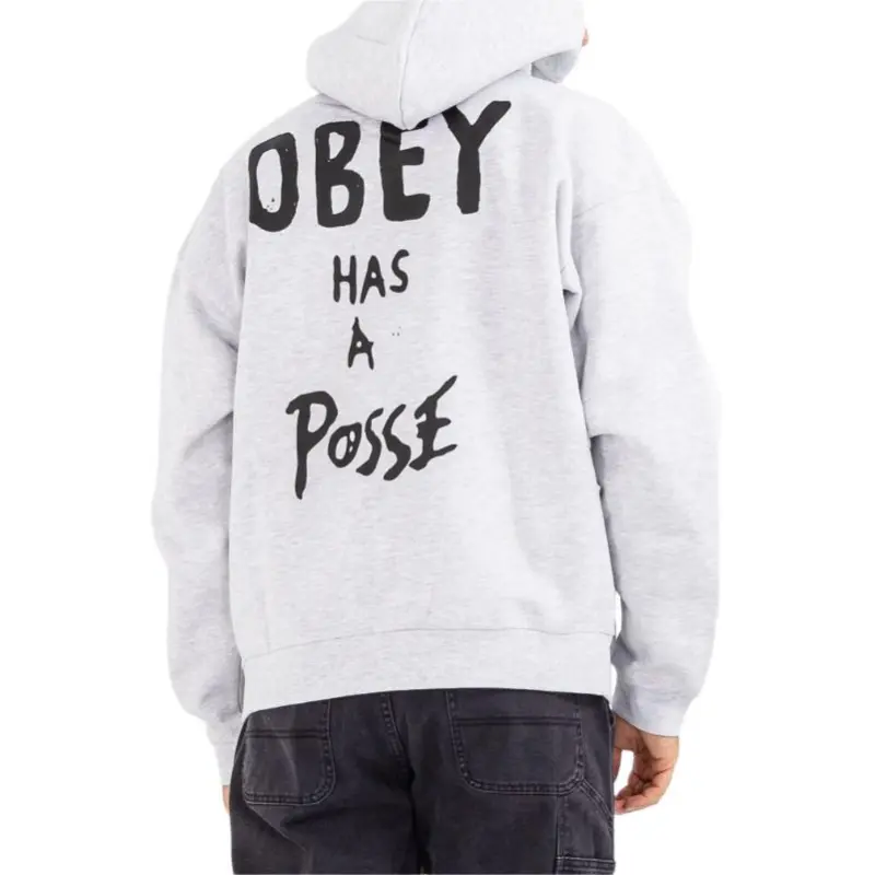Obey Sweatshirt Men's Light Gray-4
