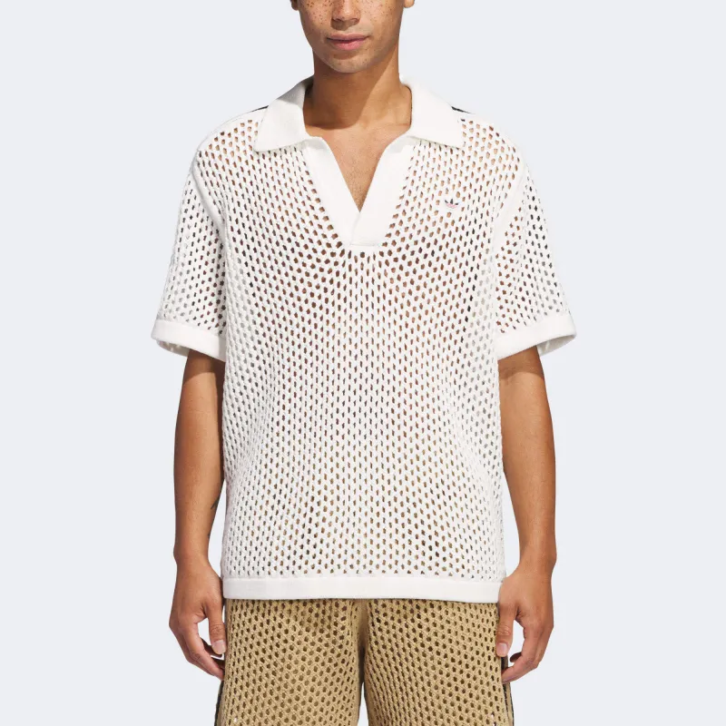 Adidas X Edison Chen Crochet Polo Shirt-2