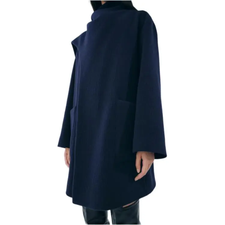 ZARA ZW Series Coats Women's Sea Blue-3