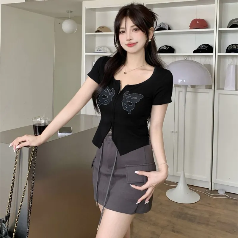 GULIANFEI Two Piece Skirt Sets Women's-3