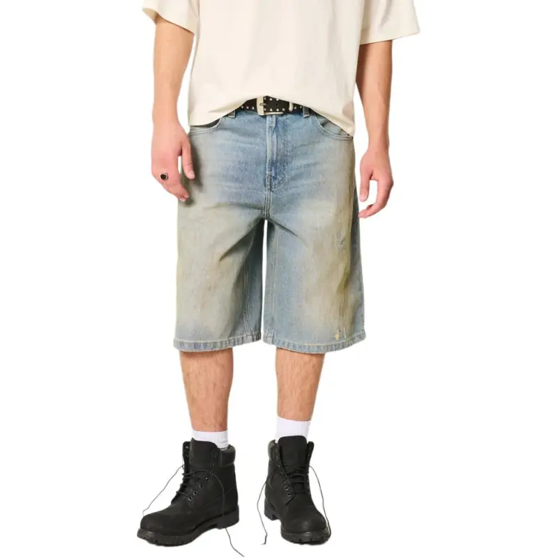 Hollister Denim Shorts Men's Medium Blue-1