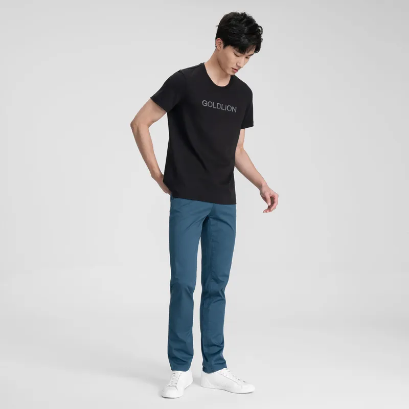 GOLDLION T Shirts Men Black 99-1