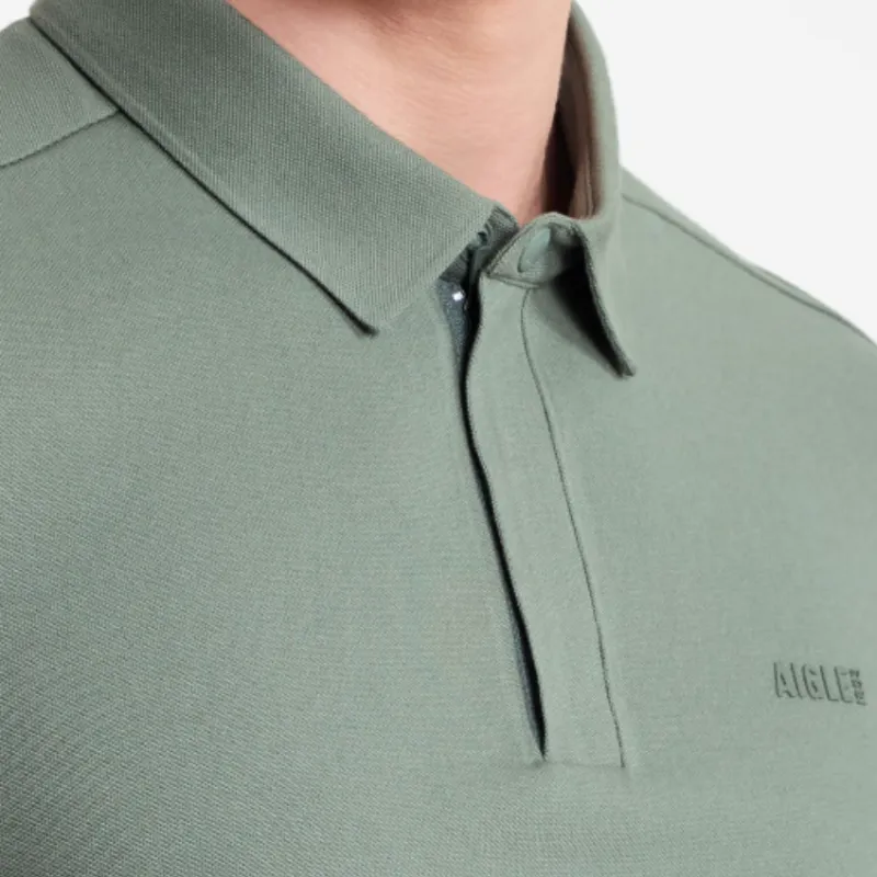 AIGLE Polo Shirt Men's Rosemary Green-3