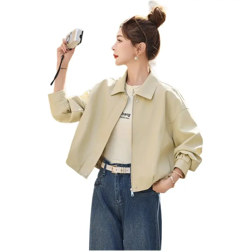 Fele.d Leather Jackets Women's-7