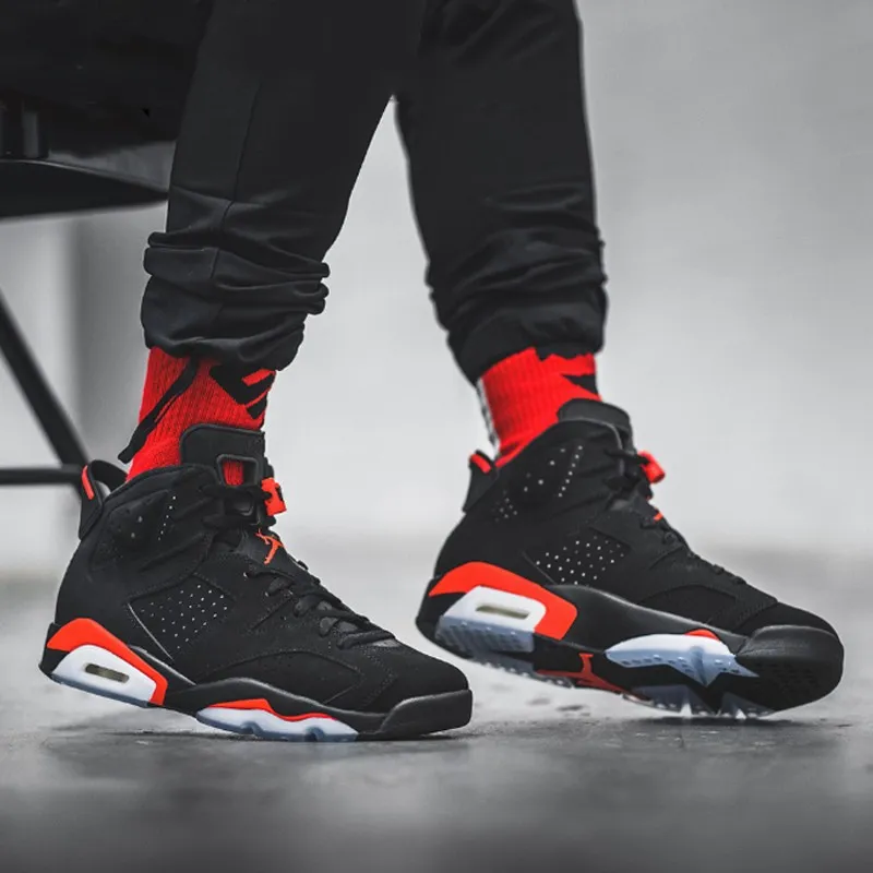 Jordan 6 Retro Black Infrared 2019 GS US Kids 4.5Y - Cheap Jordan 6 Retro Black Infrared 2019 GS US Kids 4.5Y - Cheap