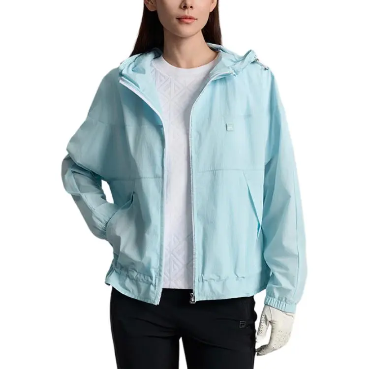 FILA Golf Series Jacket Women's Washed Denim Blue LB-2