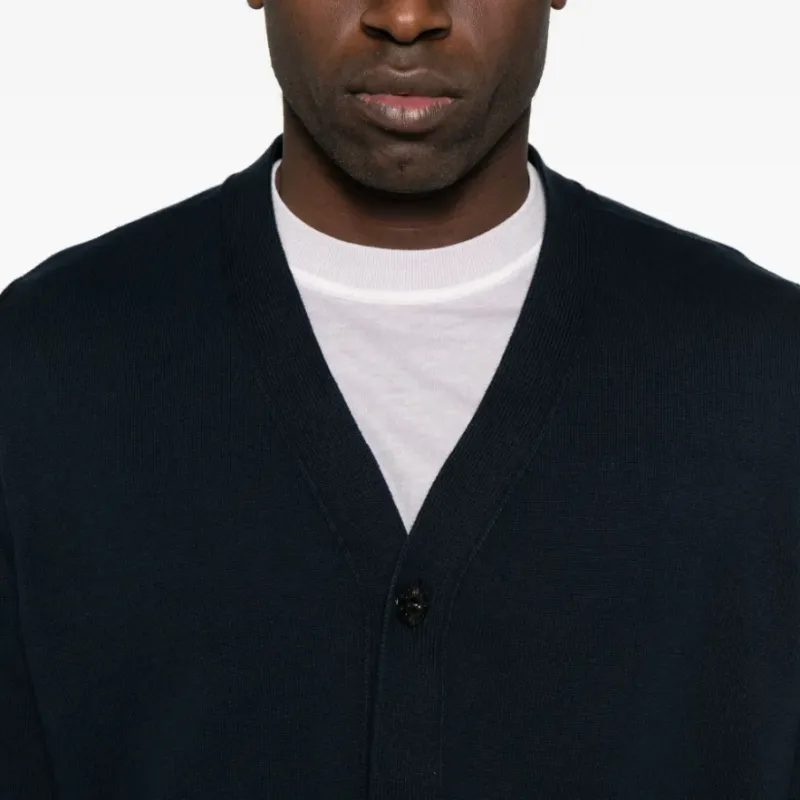 STONE ISLAND Compass Patch V Neck Cardigan-4
