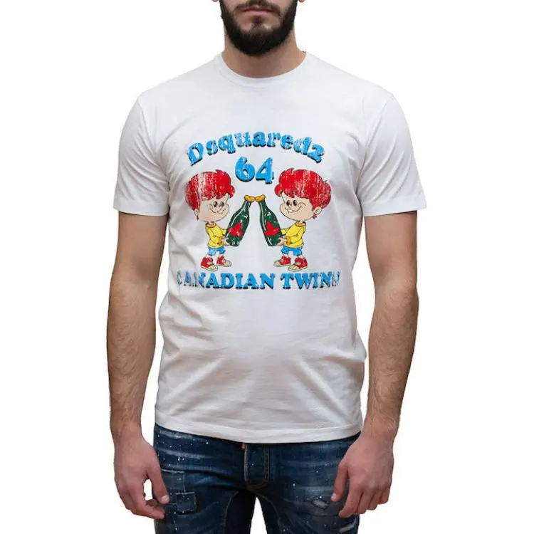 DSQUARED 2 Graphic Printed Crewneck T Shirt-2