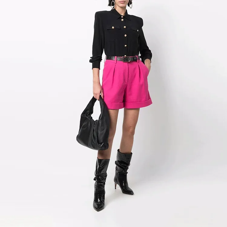 BALMAIN High waisted Tailored Shorts-1