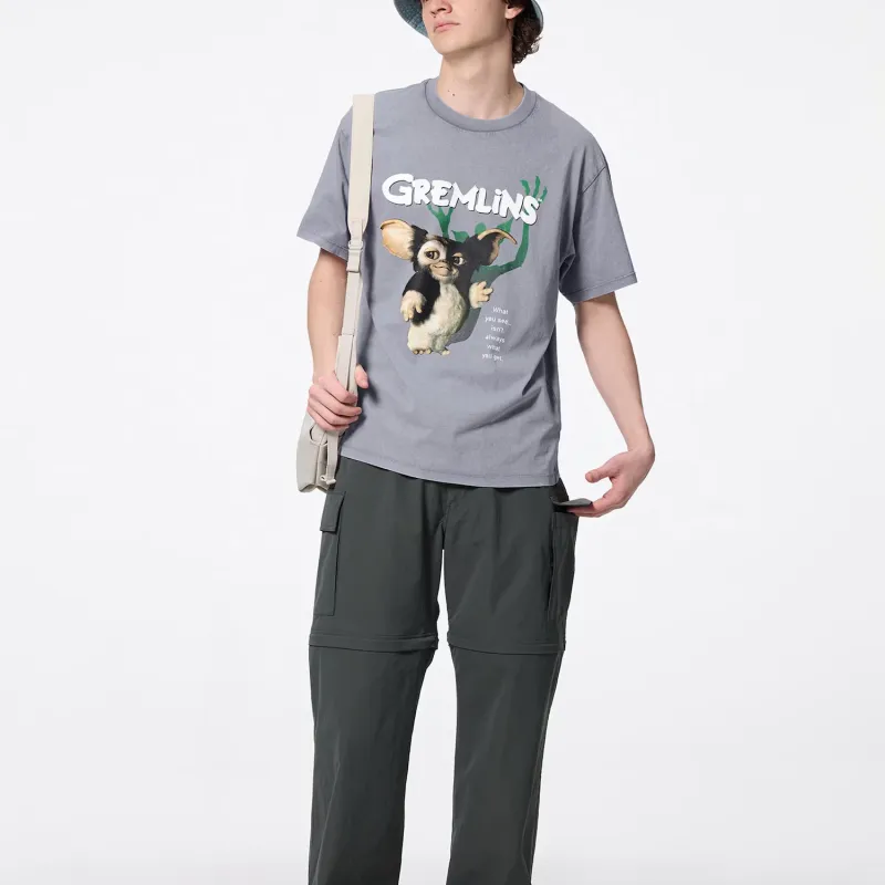 GU x XIAOJINGLING,LIANMINGKUAN SS25 T Shirt Men's Gray-1