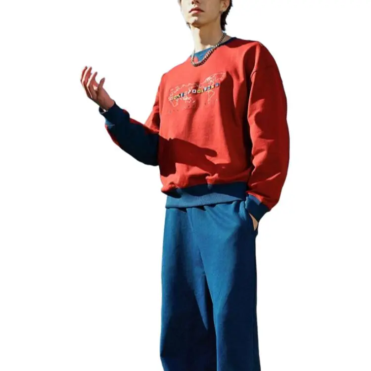 FILA FUSION Sweatshirt Men's Wine Milk Red-2