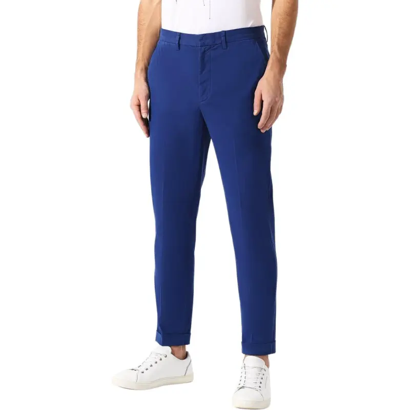 Zzegna Casual Pants Men Blue-2