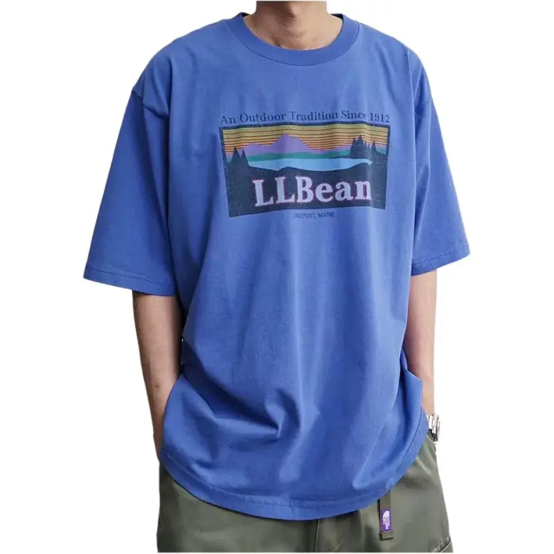 L.L.Bean T-Shirts Men Blue-3